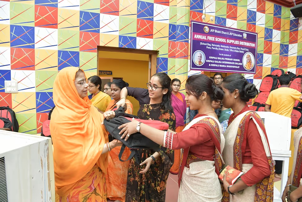 Distribution of school supplies